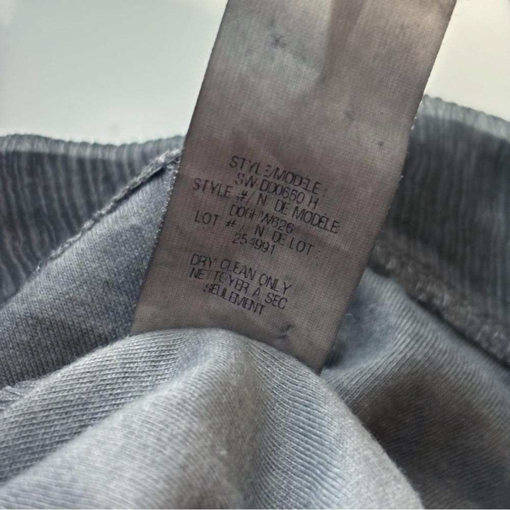 Helmut Lang Cotton Silk Blend Sleeveless Gauze Shift Dress XS Grey - Picture 6 of 7